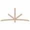 Ekena Millwork Alberta Smooth Timber Gable Bracket, Douglas Fir, 84"W x 38"H x 3 1/2"D x 3 1/2"F, 11/12 Pitch GBW084X38X0404ALB00SDF - alternate 1